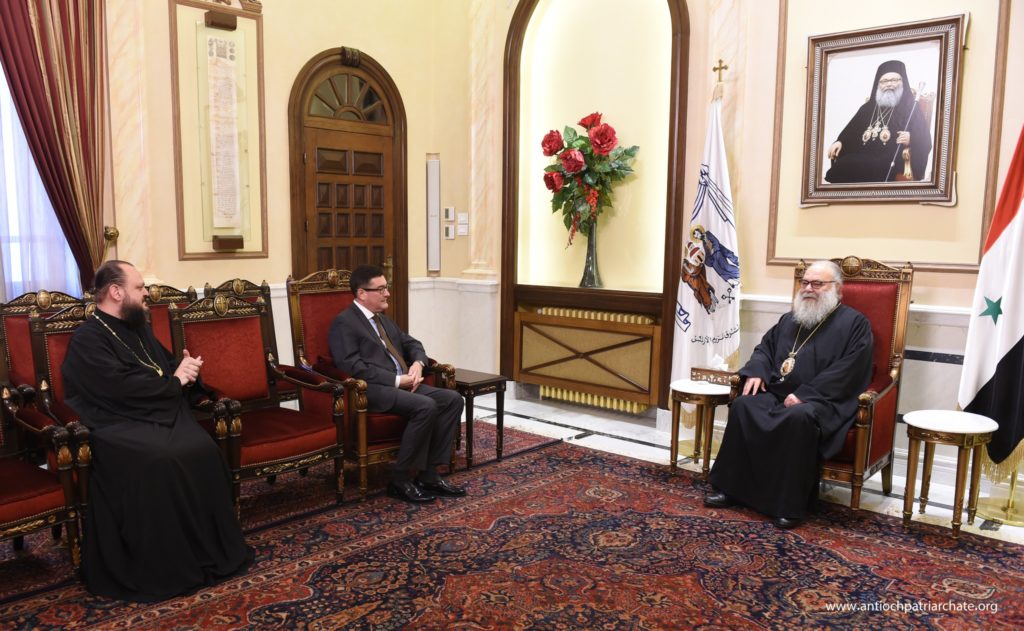 ‎البطريرك يوحنا العاشر يستقبل القائم بأعمال السفارة الهنغارية