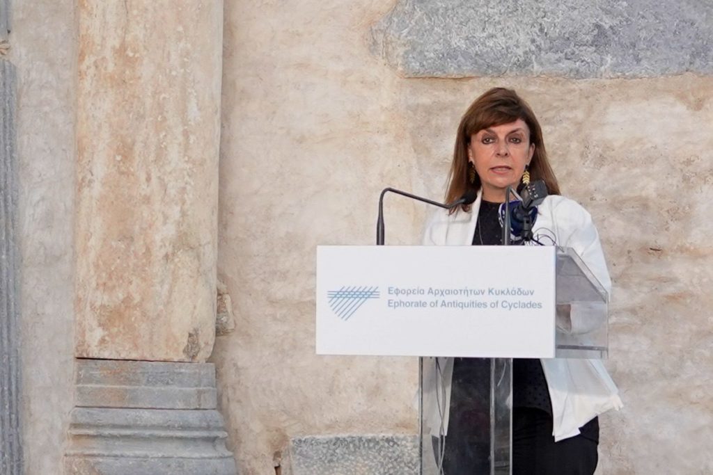 Η ΠτΔ απηύθυνε χαιρετισμό στην τελετή απόδοσης της Επισκοπής Σικίνου στο κοινό