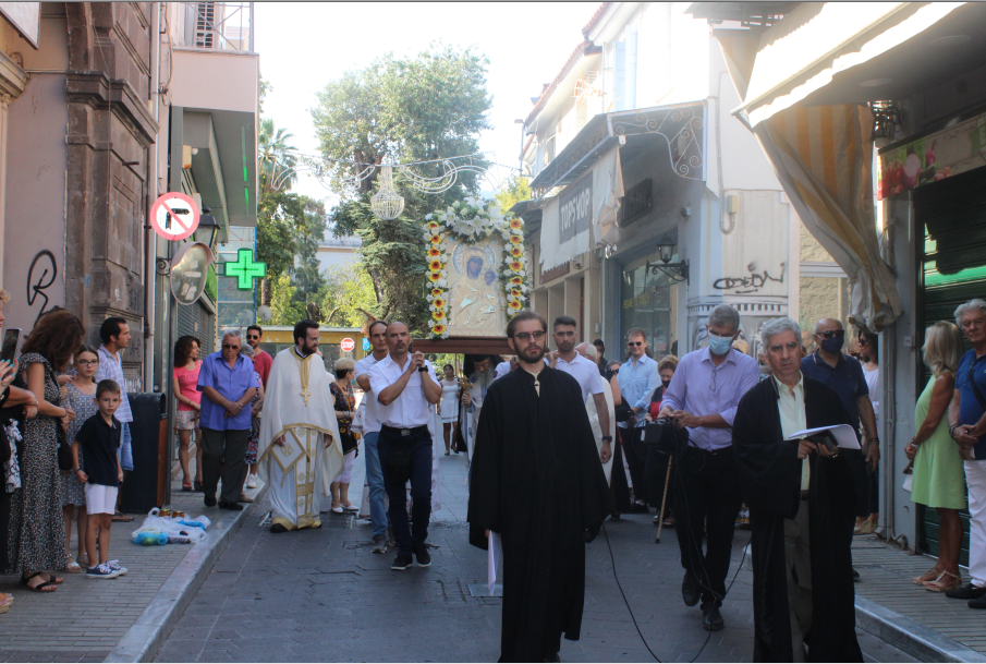 Λιτάνευση της Παναγίας Βηματάρισσας στη Μυτιλήνη