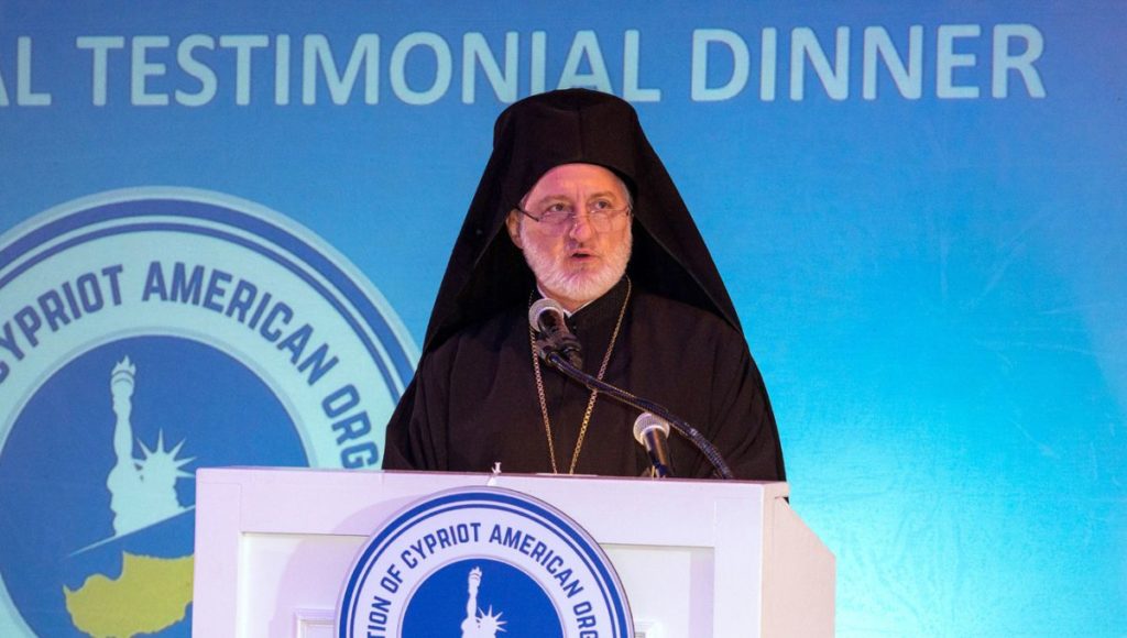 Remarks by His Eminence Archbishop Elpidophoros of America At the Federation of Cypriot American Organizations Annual Testimonial Dinner Honoring Dr. Kyriakos A. Athanasiou