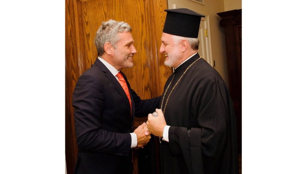 Archbishop Meets With New Consul General of Greece in New York