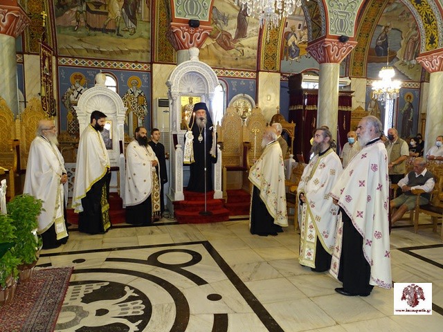 Οι Χαιρετισμοί του Σταυρού και ομιλία για τον Χρυσόστομο Σμύρνης στον Ι.Ν. Οσίου Νίκωνος στη Σπάρτη