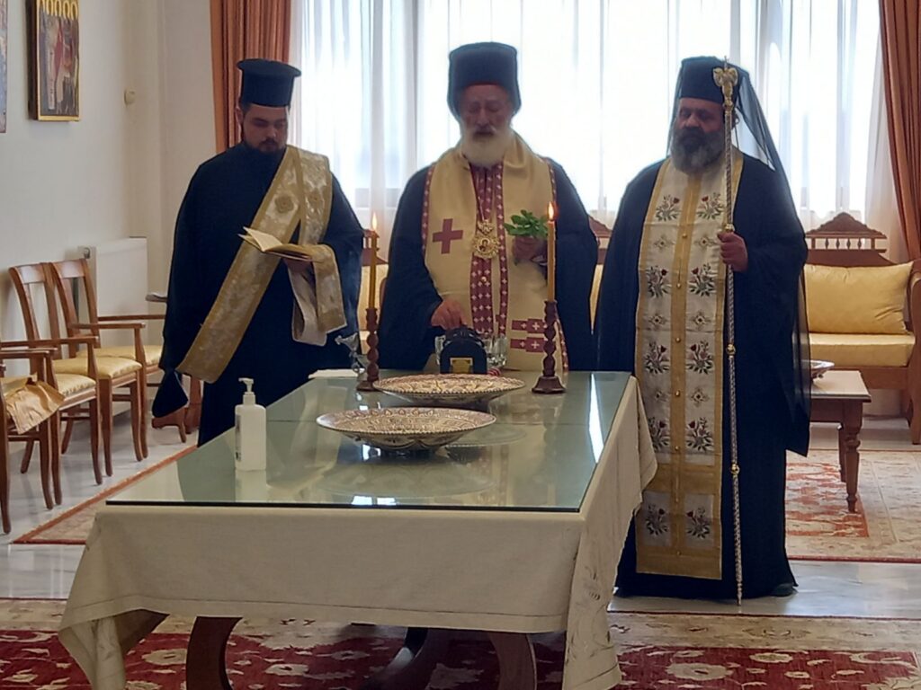 Αγιασμός στα γραφεία της Ιεράς Μητρόπολης Αρκαλοχωρίου για την αρχή του εκκλησιαστικού έτους