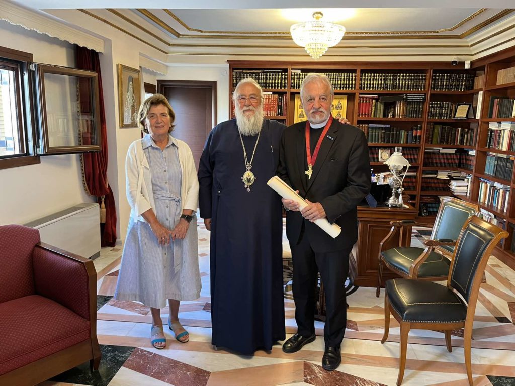 Επίσκεψη του π. Αλεξάνδρου Καρλούτσου στον Μητροπολίτη Κερκύρας