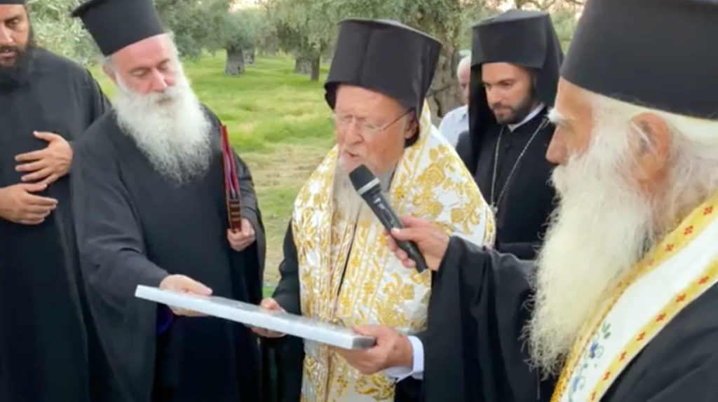 Ο Οικουμενικός Πατριάρχης κατέθεσε τον θεμέλιο λίθο των κατασκηνώσεων της Ι.Μ. Φιλίππων