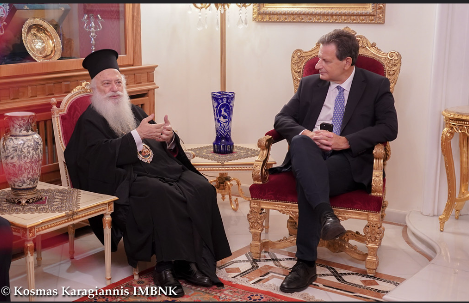Κυβερνητικό επιτελείο υπό τον Αναπληρωτή Υπουργό Οικονομικών Θεόδωρο Σκυλακάκη στον Μητροπολίτη Βεροίας