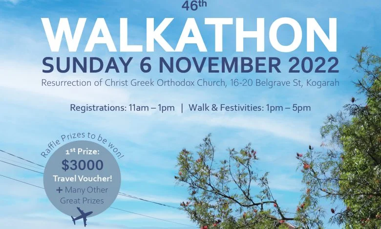 46th WALKATHON to take place on the 6th November in Kogarah, Sydney
