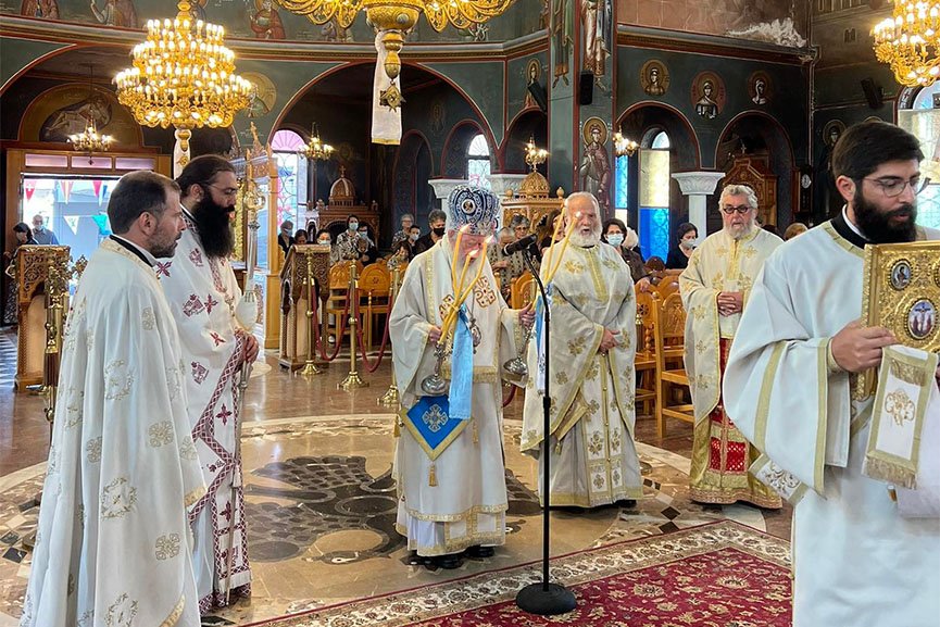 Η Ανδραβίδα εόρτασε ευλαβικά την Αγιά Σοφιά της (ΦΩΤΟ)