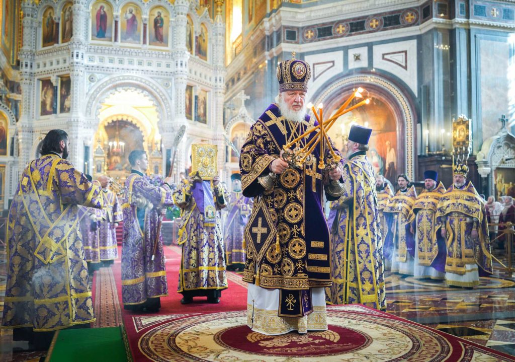 Патриаршая проповедь в праздник Воздвижения Креста Господня после Литургии в Храме Христа Спасителя