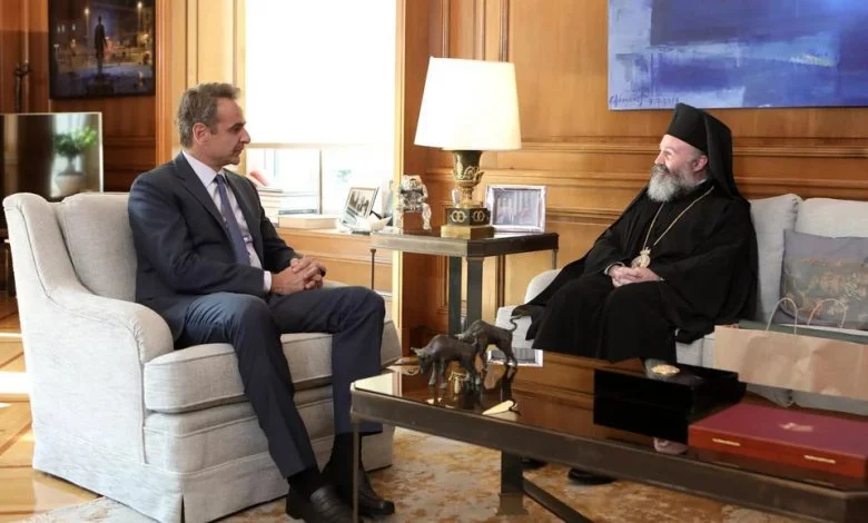 His Eminence Archbishop Makarios of Australia met with Prime Minister of Greece