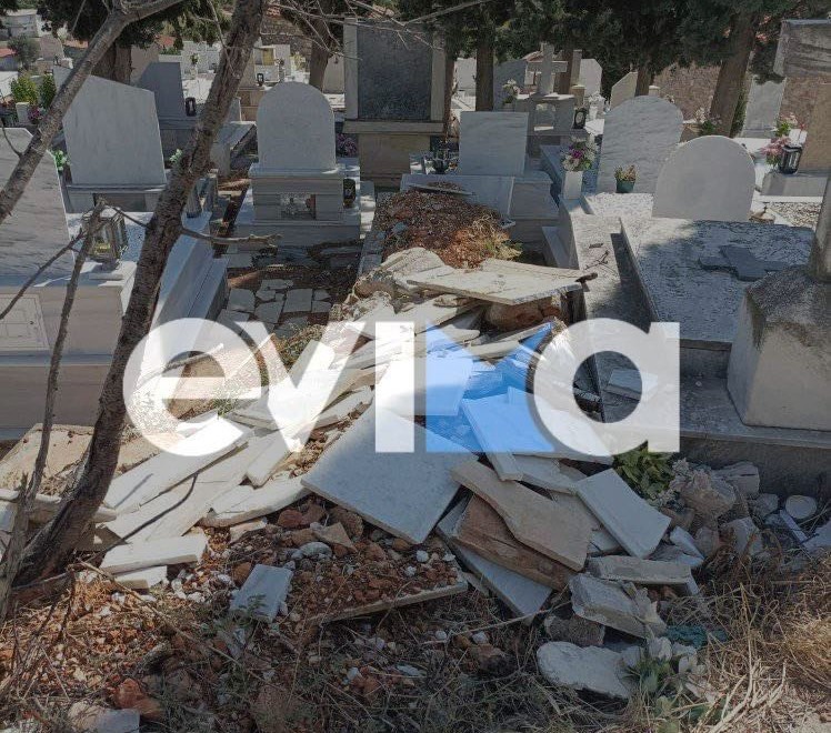 Εύβοια: Ασυνείδητοι βανδάλισαν μνήματα πάλι στο κοιμητήριο του Αλιβερίου