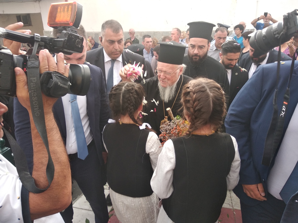Θερμή υποδοχή του Οικουμενικού Πατριάρχη στο Βαμβακόφυτο Σερρών