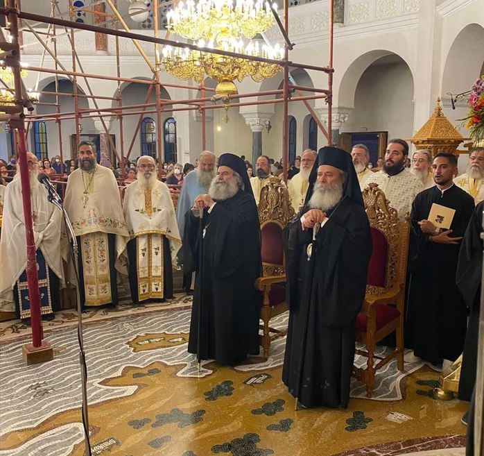 Μέγας Τρισαρχιερατικός Εσπερινός στον Ι.Ναό Αγίου Νεκταρίου Αιγίνης