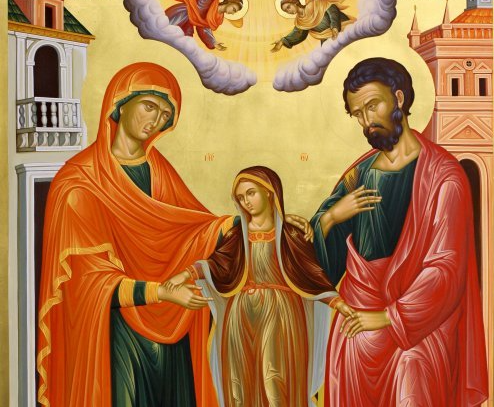 Mbledhja për Hyjprindërit Joakim e Ana. Etërit e Sinodit të Tretë Ekumenik. Omari i Teruanit