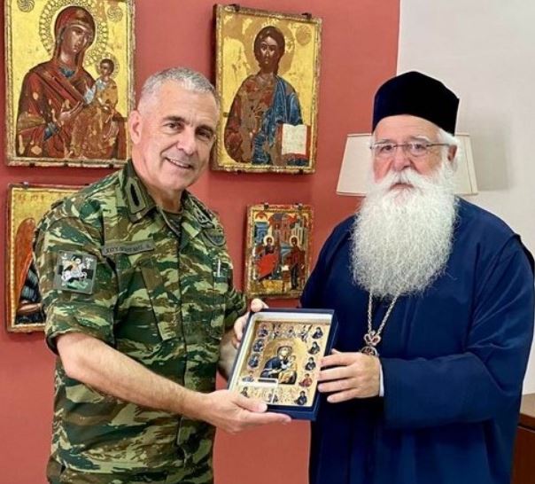 Επίσκεψη του Διοικητή Α΄ Στρατιάς στον Μητροπολίτη Δημητριάδος