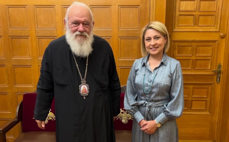 Επίσκεψη της Βουλευτού Αχαΐας Χριστίνας Αλεξοπούλου στον Αρχιεπίσκοπο Ιερώνυμο