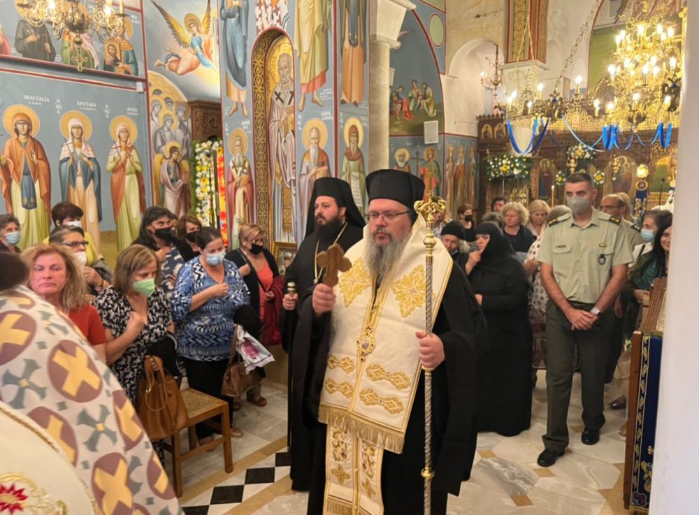 Στην πανηγυρίζουσα Ιερά Μονή Αντινίτσης ο Μητροπολίτης Λαρίσης