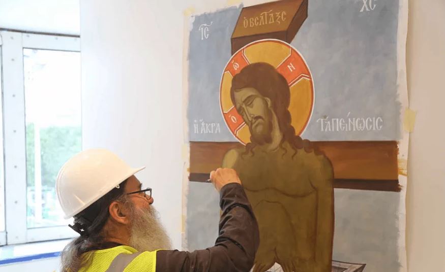 Μέχρι τέλος Οκτωβρίου θα έχει ολοκληρωθεί η αγιογράφηση του Αγίου Νικολάου στο Σημείο Μηδέν