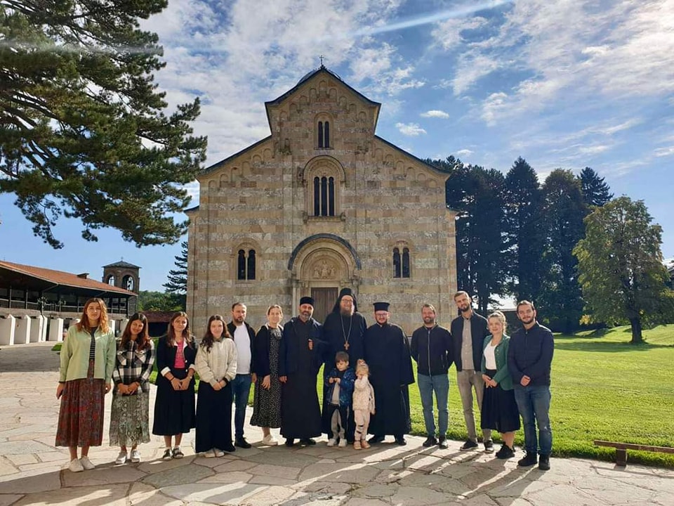 Youth from Elbasan visit historic Decani Monastery in Kosovo & Metohija