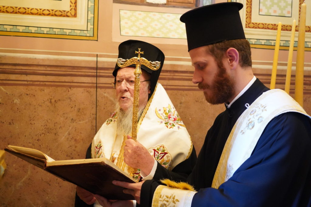 Ecumenical Patriarch Bartholomew I officiates at great Vesper service on eve of feast day of St. Eustathios