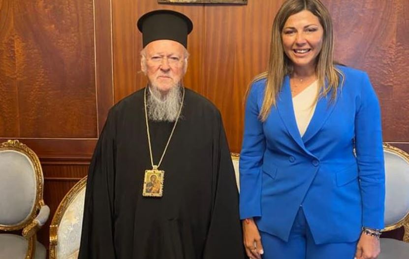Στον Οικουμενικό Πατριάρχη η Υφυπουργός Τουρισμού Σοφία Ζαχαράκη