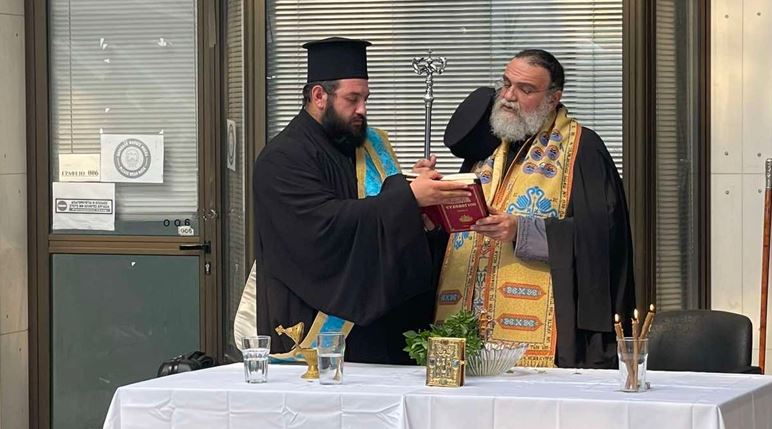 ﻿Αγιασμός στο Τμήμα Εφόρου Εταιρειών Κύπρου από τον Μητροπολίτη Ταμασού