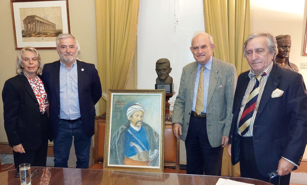 Προσωπογραφία του οπλαρχηγού Γιάννη Ντάβαρη στο Μουσείο της Αθήνας