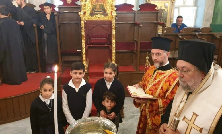 Agiasmos Service for the three students of the Community School of Prince’s Island