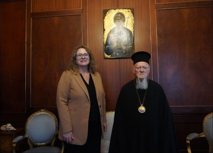 صاحب القداسة يستقبل مسؤولة من وزارة الخارجية الامريكية