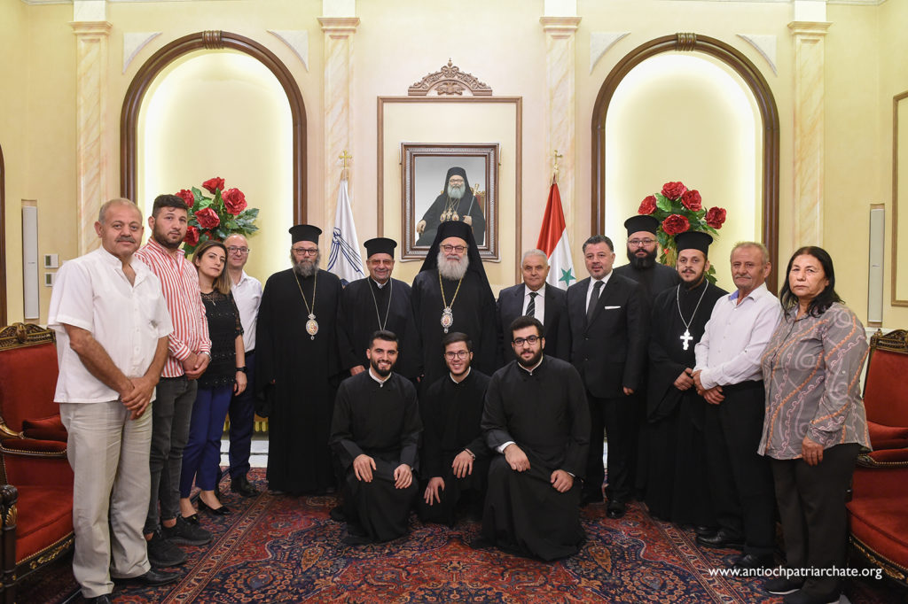البطريرك يوحنّا العاشر يستقبل وفد من مدينة انطاكية ولواء الاسكندر