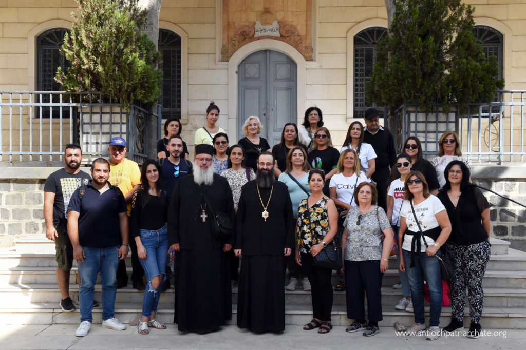 استقبال رحلة حج من لبنان في الدار البطريركية في دمشق