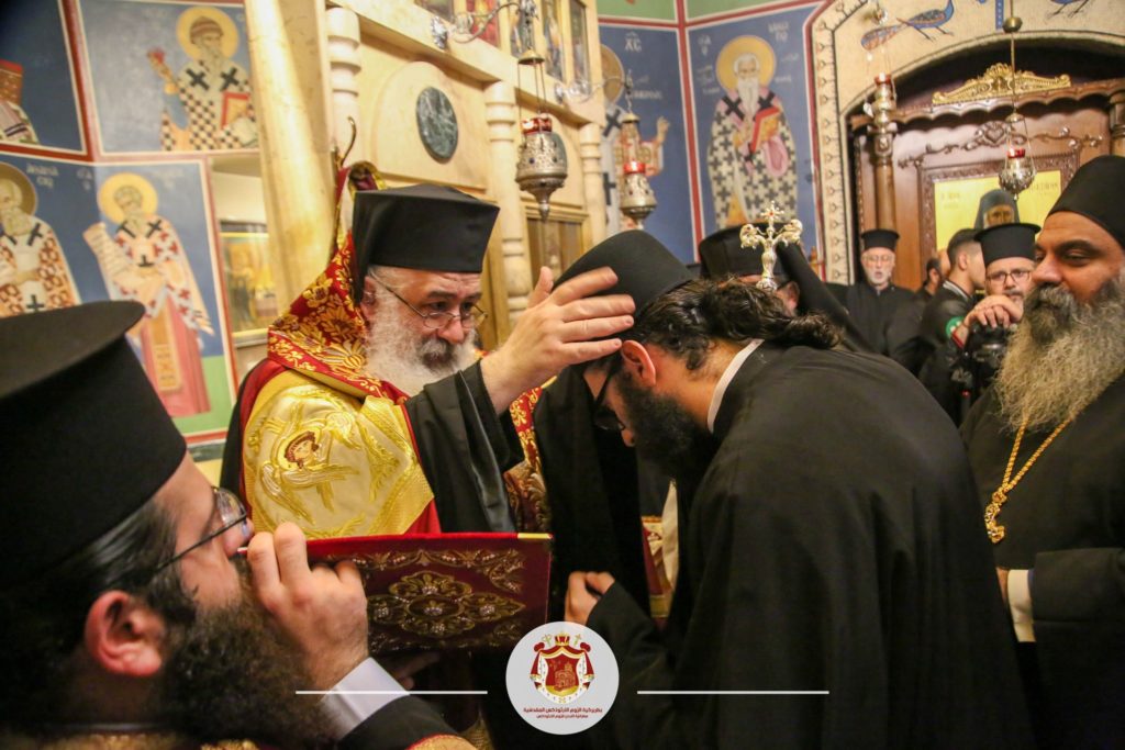 الأخ حسام صنوبر راهبًا باسم الشّهيد خريسانثوس