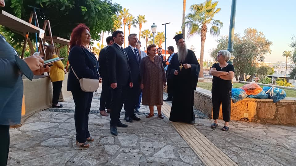 Επίσκεψη Λίνας Μενδώνη στην Ιερά Μονή Αγίας Νάπας στην Κύπρο