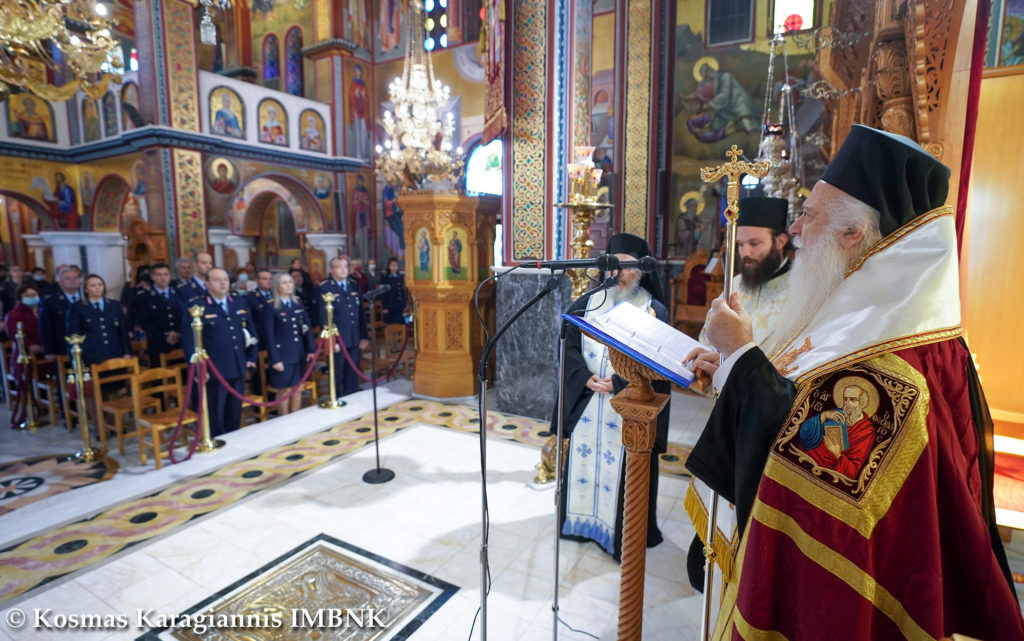 Δοξολογία για τον προστάτη της ΕΛ.ΑΣ Άγιο Αρτέμιο στη Βέροια (ΦΩΤΟ)