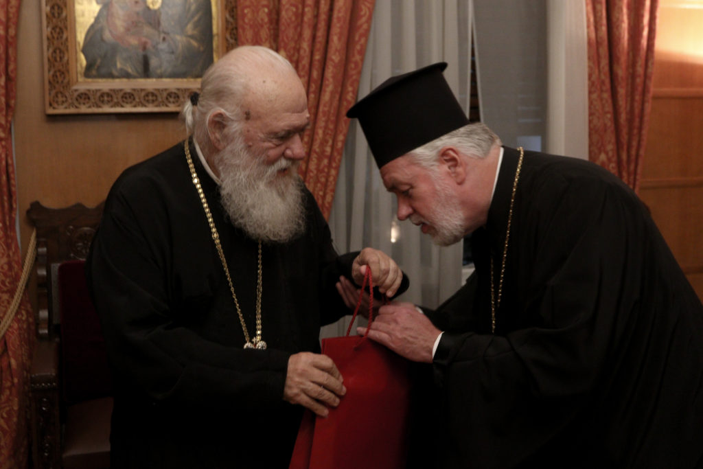 Στον Αρχιεπίσκοπο Ιερώνυμο μέλη της Διεθνούς Επιτροπής Θεολογικού Διαλόγου