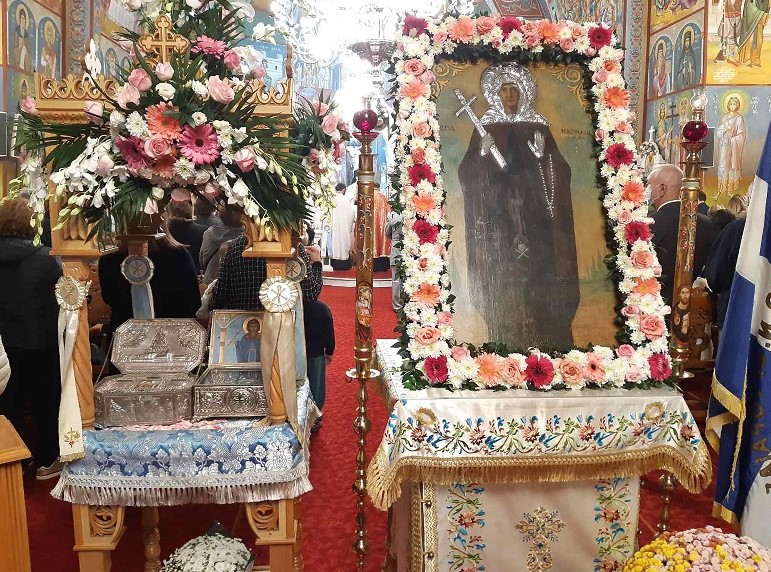 Η Πανήγυρη της Οσίας Ματρώνας της Χιοπολίτιδας στη Νέα Ερυθραία
