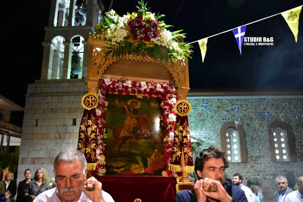Λιτάνευσαν τον Άγιο Δημήτριο στην Ασίνη Αργολίδας