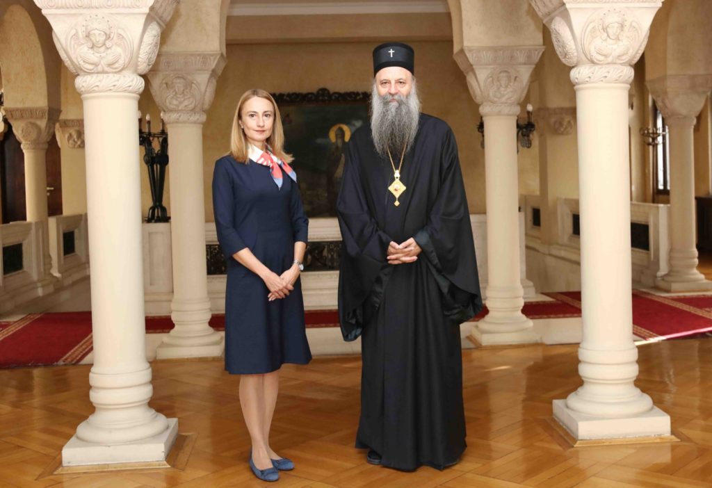 Патријарх Порфирије разговарао са директором Уницефа за Србију