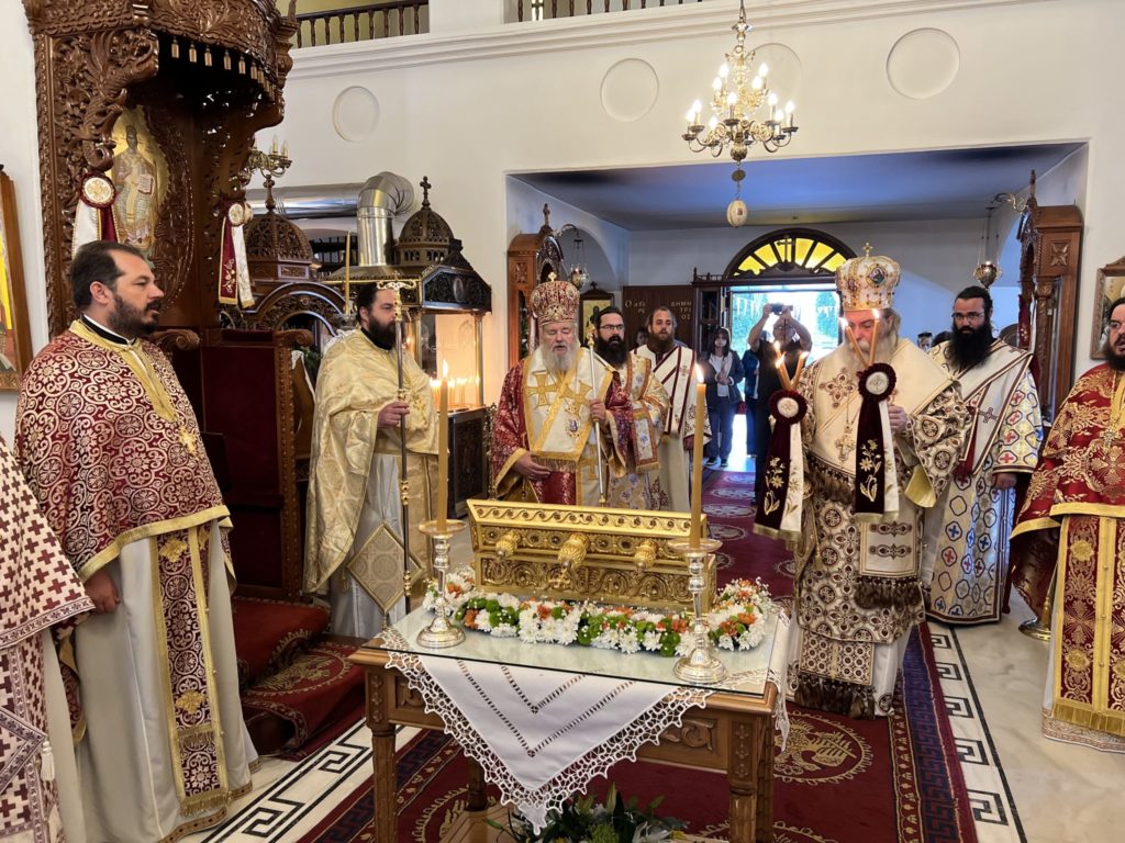 Αρχιερατικό Συλλείτουργο στον Άγιο Δημήτριο Κουνουπιδιανών από τους Μητροπολίτες Κισάμου και Κυδωνίας