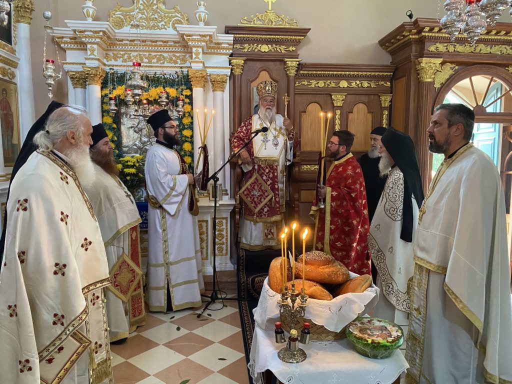 Ο Κερκύρας Νεκτάριος στην Ιερά Μονή Αγίου Δημητρίου (ΦΩΤΟ)