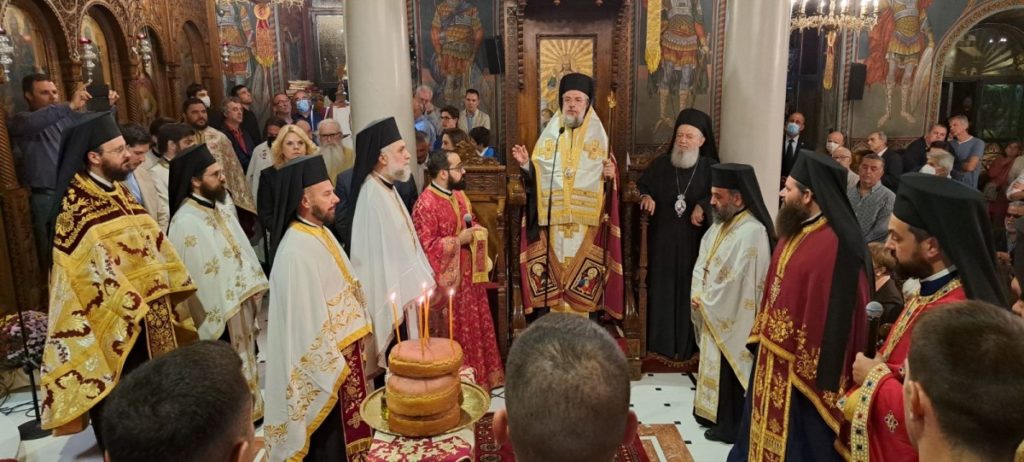 Archieratical Vesper at the celebrating Cathedrals of St. Demetrios of Brahami, and city of Halkida