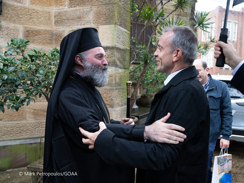 Ο Αρχιεπίσκοπος Αυστραλίας υποδέχθηκε τον Γενικό Πρόξενο της Ελλάδας στο Σύδνεϋ