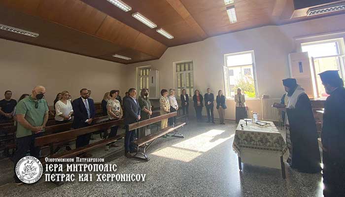 Ο Μητροπολίτης Πέτρας τέλεσε την ακολουθία του Αγιασμού στο Πρωτοδικείο Λασιθίου