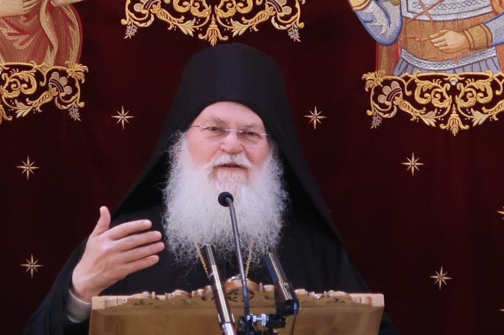 Κ’ Δημήτρια: Ο Καθηγούμενος της Ι.Μ.Μ.Βατοπαιδίου Γέροντας Εφραίμ στην Παναγία την Παρηγορήτρια