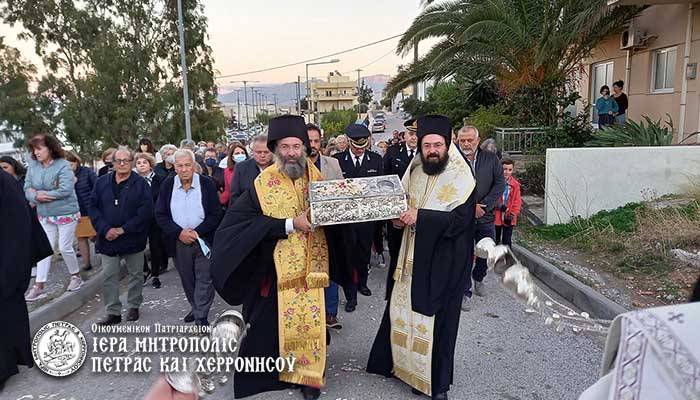 Ο Άγιος Νικόλαος υποδέχθηκε τις Τίμιες Κάρες των Αγίων Τεσσάρων Νεομαρτύρων