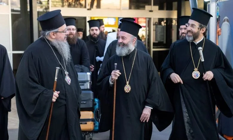 Arrival of His Eminence Metropolitan Ieronymos of Larissa to Sydney for the First Pan-Australian Clergy Synaxis