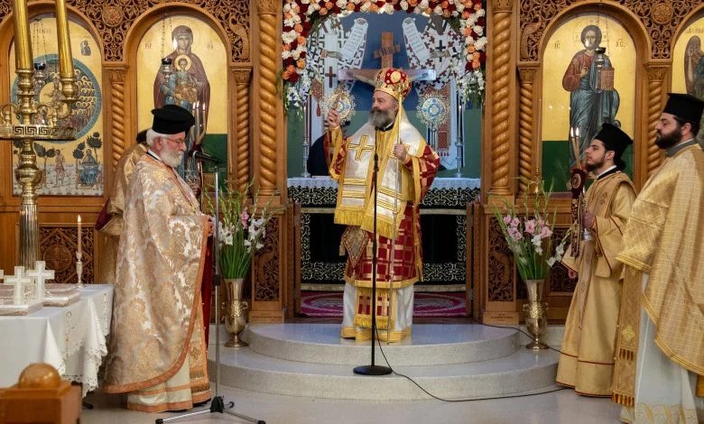 The Archbishop of Australia at the celebration of 50 years of priesthood of Protopresbyter Father Chris Triantafyllou