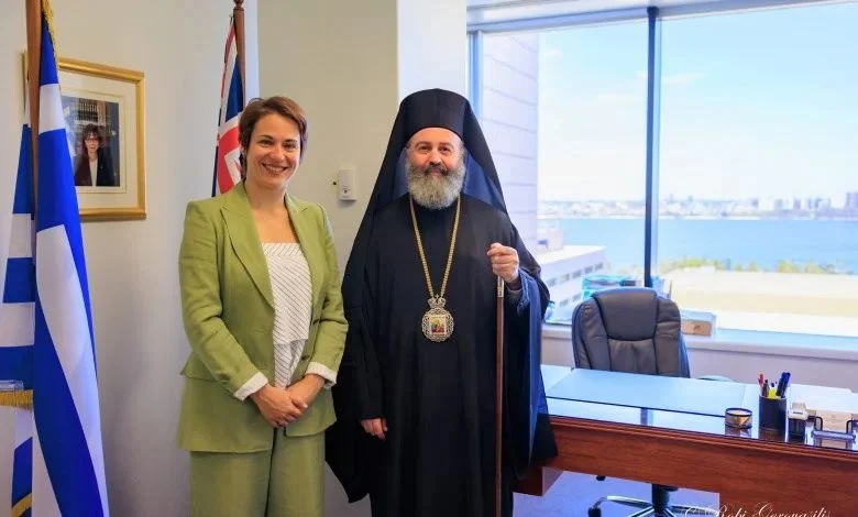 Archbishop Makarios of Australia at the Greek Consulate in Perth and “Saint Andrew’s” Nursing Home