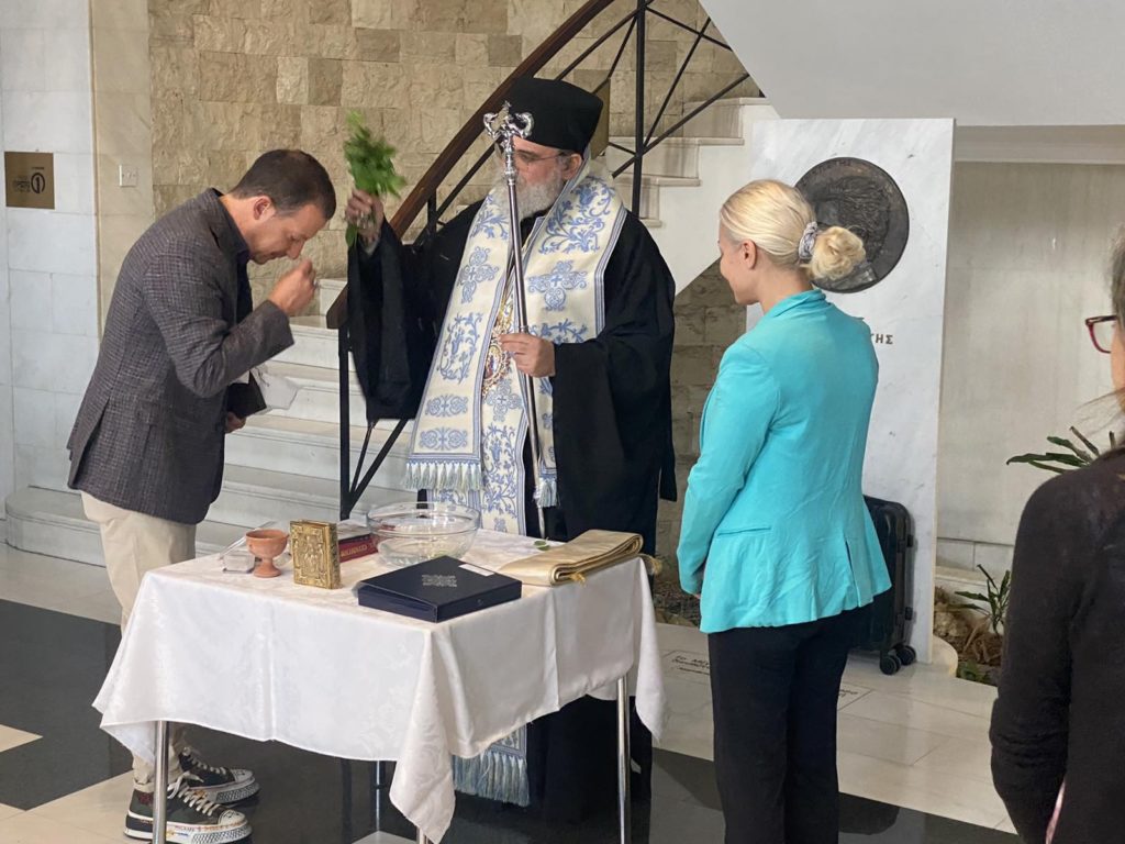 Αγιασμός στο Συγκρότημα «ΔΙΑΣ» από τον Μητροπολίτη Ταμασού
