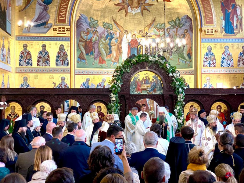 Иерархи Московского Патриархата приняли участие в торжествах поставления на кафедру Западноевропейского епископа Сербской Церкви